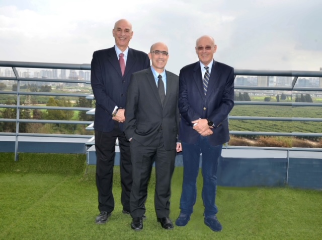 The fund owners from right to left: Dr. Shuki Gleitman, Avner Lushi, Prof. Shlomo Noy. By: Tamar Mazafi