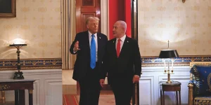 Trump (left) and Netanyahu at the White House | Photo: Avi Ohayon, GPO