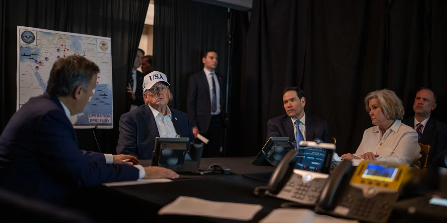President Trump oversees Operation Epic Fury earlier this week at Mar-a-Lago | Photo: White House, Daniel Torok
