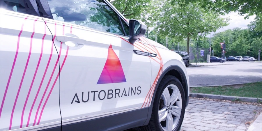 A robotaxi powered by Autobrains' agentic AI navigates autonomously during a trial run in Munich | Photo: Autobrains