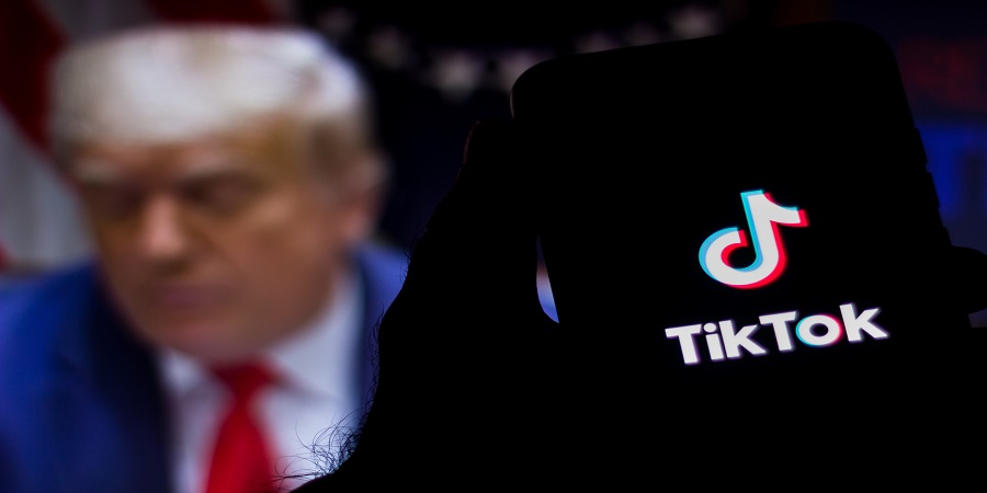 טיקטוק והנשיא טראמפ. צילום: Shutterstock