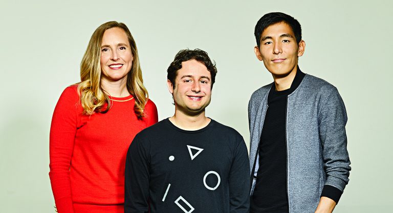 מימין: יוקי ימשיטה, סמנכ"ל מוצר פיגמר, דילן פילד המייסד ואמנדה קליאה, אחראית חווית הלקוח | צילום: Gabriela Hasbun