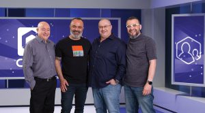 מימין: ליבר, מושקוביץ, דומשלק ומילכטייך. ״נפגשנו כולנו בתותחנים" | צילום: BR PRODUCTIONS STUDIO