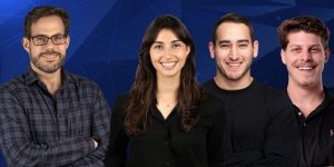 (מימין) אלון צינמון, איתן גירון, טל גלעדי ונועם שוורץ